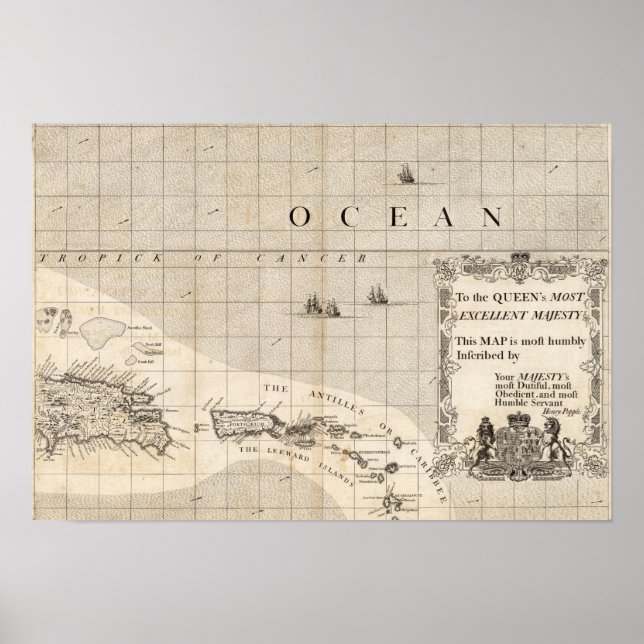 A Map of the British Empire in America Sheet 15 Poster (Front)