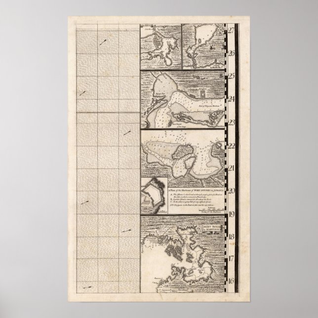 A Map of the British Empire in America Sheet 16 Poster (Front)