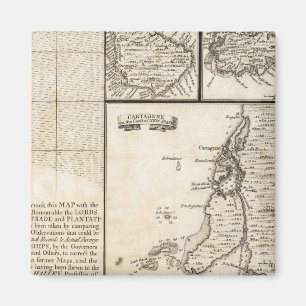 A Map of the British Empire in America Sheet 20 Magnet