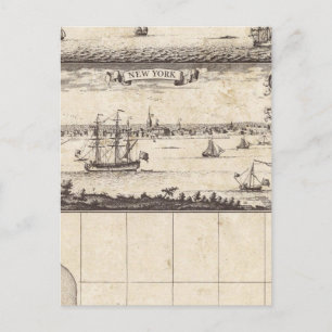 A Map of the British Empire in America Sheet 4 Postcard