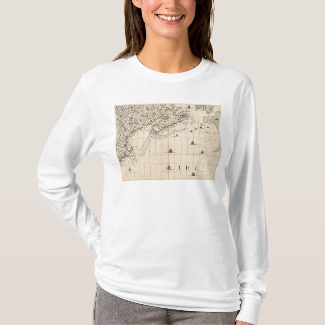 A Map of the British Empire in America Sheet 7 T-Shirt (Front)