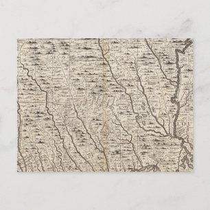 A Map of the British Empire in America Sheet 9 Postcard