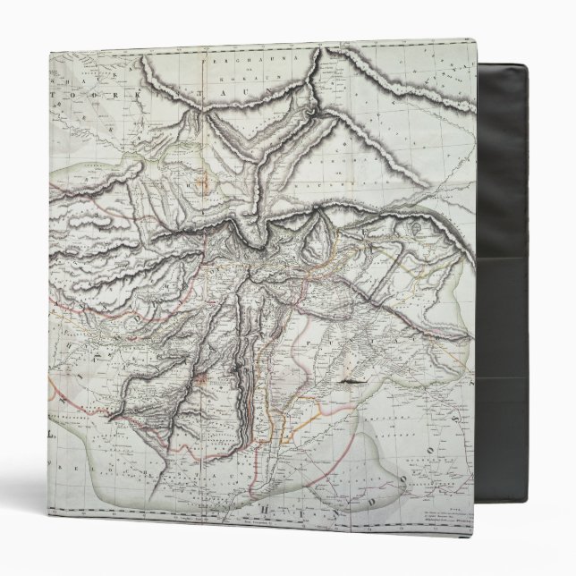 A Map of the Kingdom of Kabul Binder (Front/Inside)