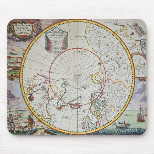 A Map of the North Pole Mouse Pad (Front)
