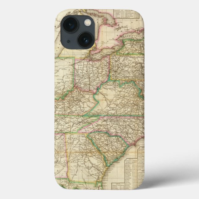 A Map Of The Roads, Canals And Steam Boat Case-Mate iPhone Case (Back)