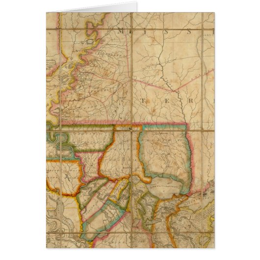 A Map of the State of Louisiana Cards (Front)