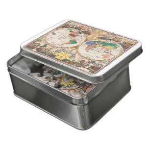A map of the world (1682) by John Playford. Jigsaw Puzzle