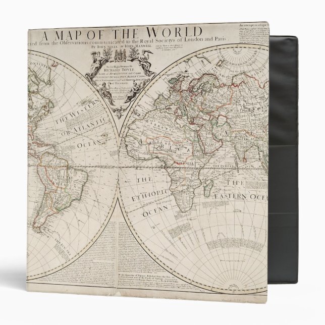 A Map of the World 3 Ring Binder (Front/Inside)