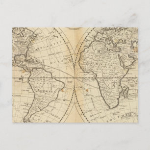 A Map of the World Postcard