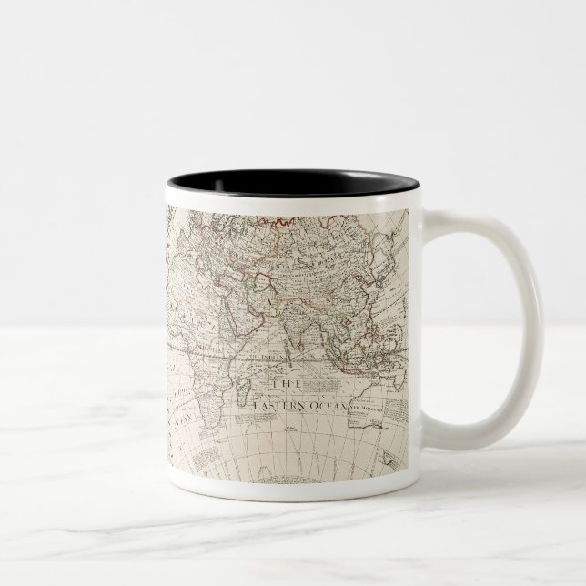 A Map of the World Two-Tone Coffee Mug (Right)