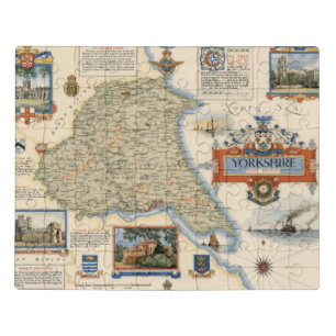 A Map of Yorkshire: East Riding Jigsaw Puzzle