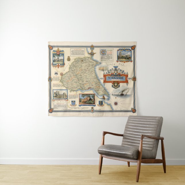 A Map of Yorkshire: East Riding Tapestry (In Situ (Horizontal))