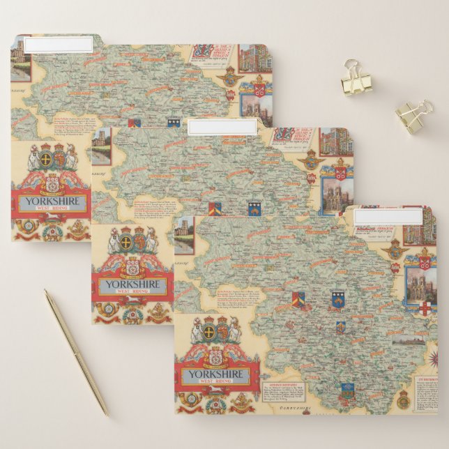 A Map of Yorkshire: West Riding File Folder (Set)