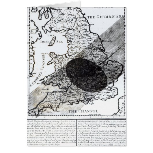 A Map Showing the Passage of  Shadow of the Moon Cards (Front)