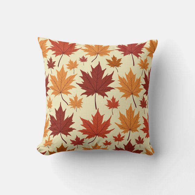 A maple pattern cushion (Front)