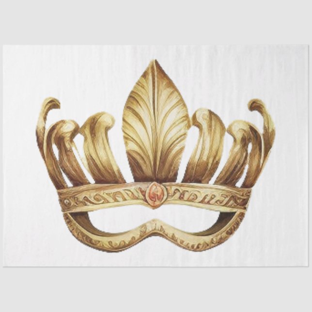 A Mardi Gras Mask Series Design 15 Tissue Paper (Front)