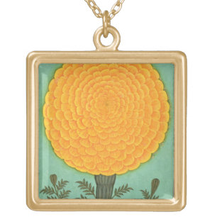A Marigold, from the Small Clive Album (w/c on pap Gold Plated Necklace
