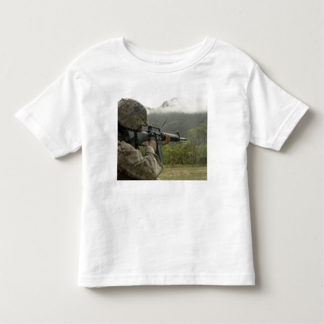 A Marine conducts drills Toddler T-shirt (Front)