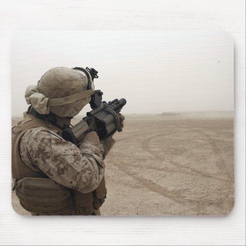 A Marine fires the M_32 Mouse Pad