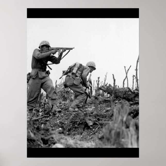 A Marine of the 1st Marine Division _War Image Poster (Front)