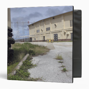 A Marine posts security Binder