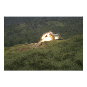 A Marine scores a direct hit Photo Print