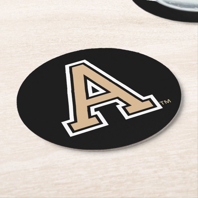 A Mark Round Paper Coaster (Angled)