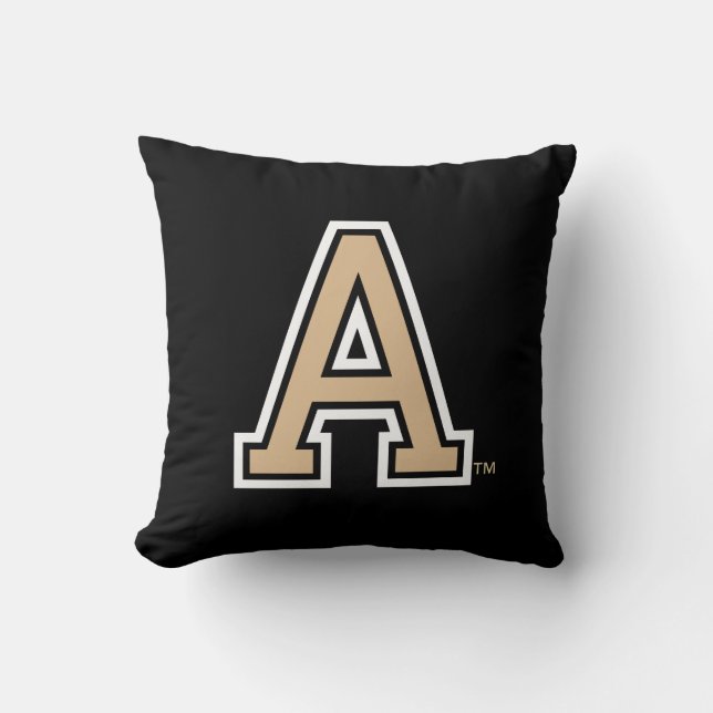 A Mark Throw Pillow (Front)