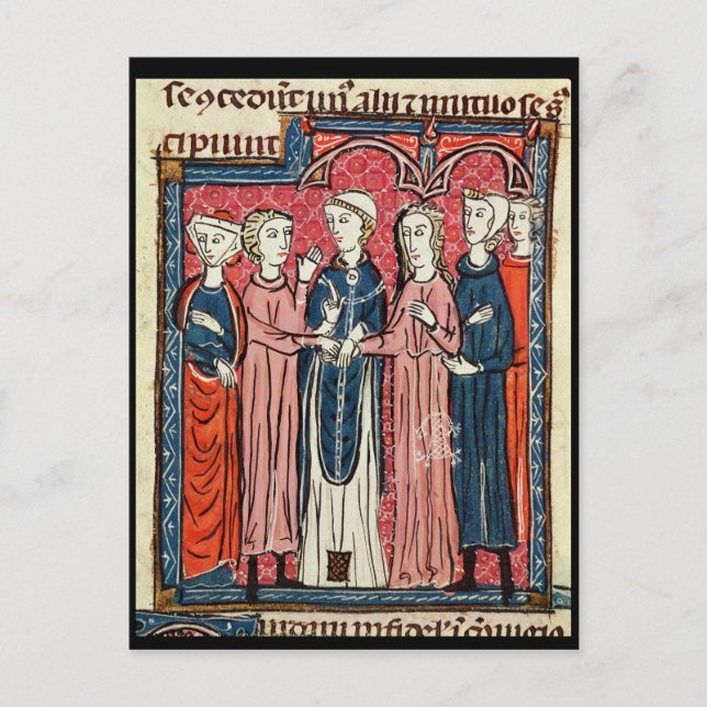 A Marriage, from 'Decrets de Gratien' Postcard (Front)