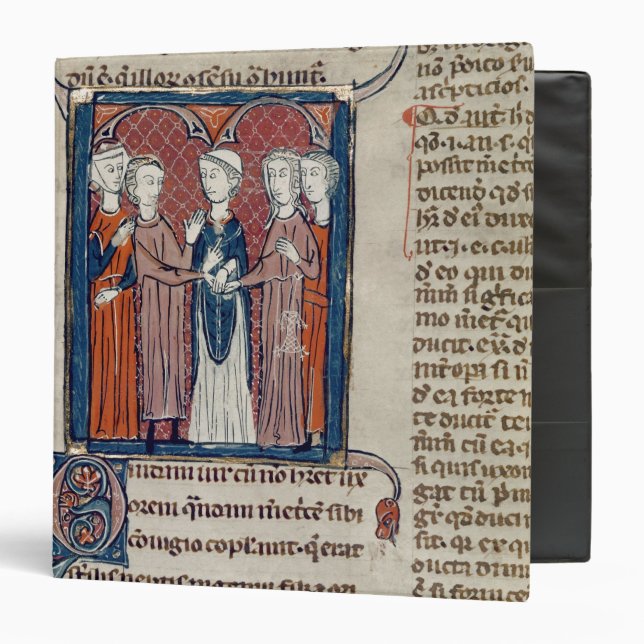 A Marriage Scene, from 'Decrets de Gratien' Binder (Front/Inside)