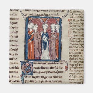 A Marriage Scene, from 'Decrets de Gratien' Magnet