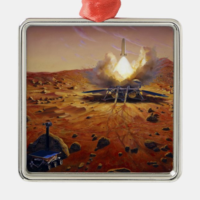 A Mars ascent vehicle Metal Ornament (Front)
