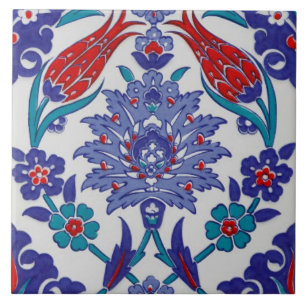 A marvelous oriental design with ceramic colorful  tile