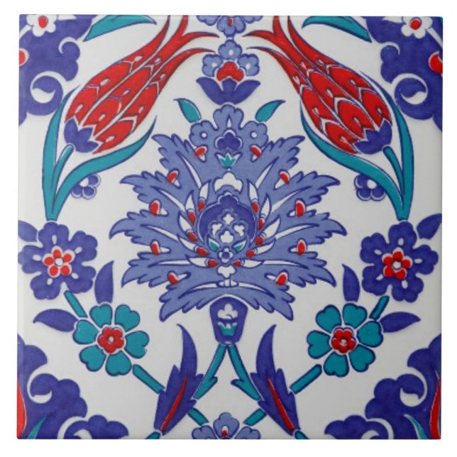 A marvelous oriental design with ceramic colorful  tile (Front)