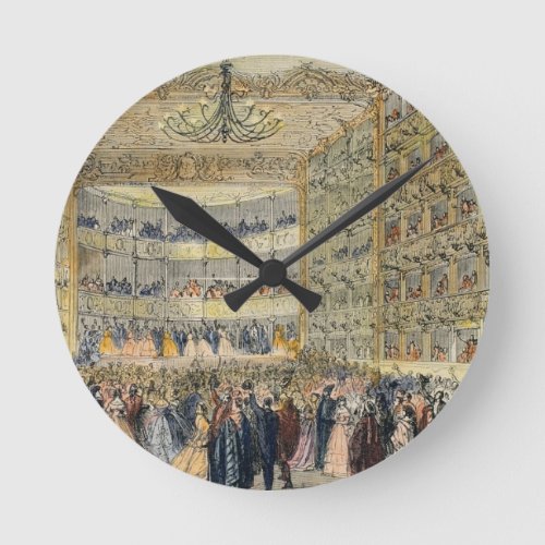 A Masked Ball at the Fenice Theater Venice 19th Round Clock