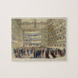A Masked Ball at the Fenice Theatre, Venice, 19th Jigsaw Puzzle