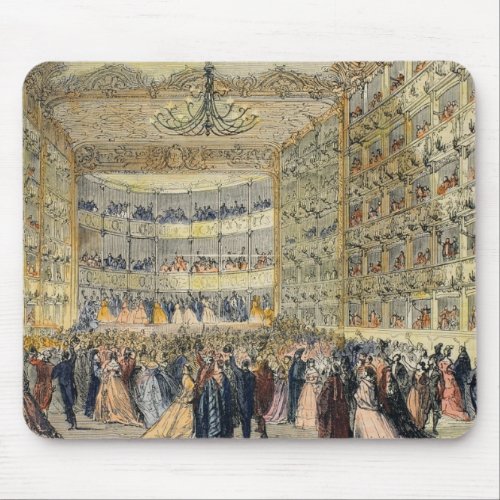 A Masked Ball at the Fenice Theatre Venice 19th Mouse Pad