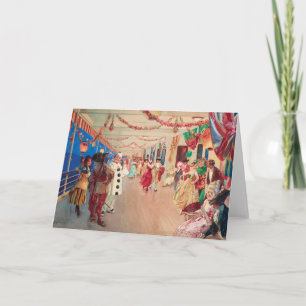 A Masked Ball on a Ship Victor Gabriel Gilbert Card