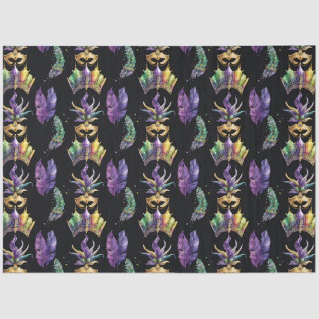 A Masked Mardi Gras Series Design 4 Tissue Paper (Front)