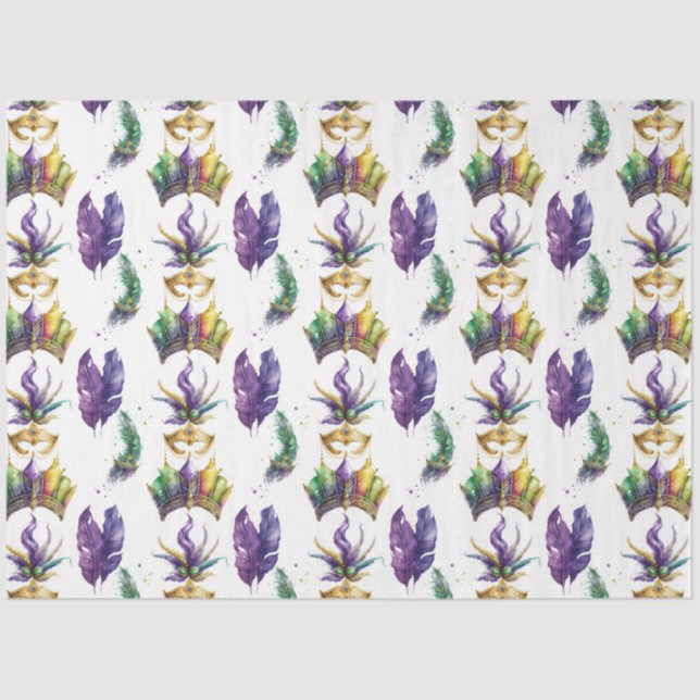 A Masked Mardi Gras Series Design 6 Tissue Paper (Front)