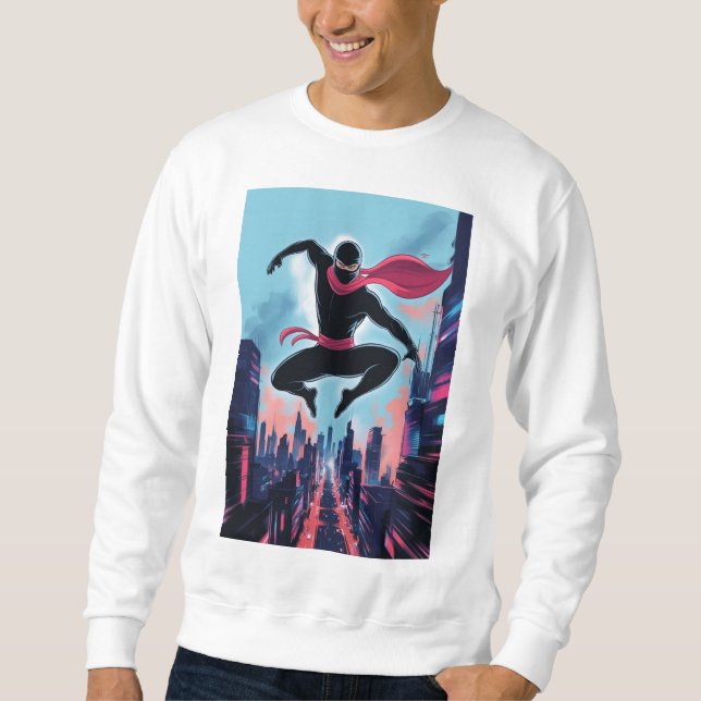 A masked ninja  sweatshirt (Front)
