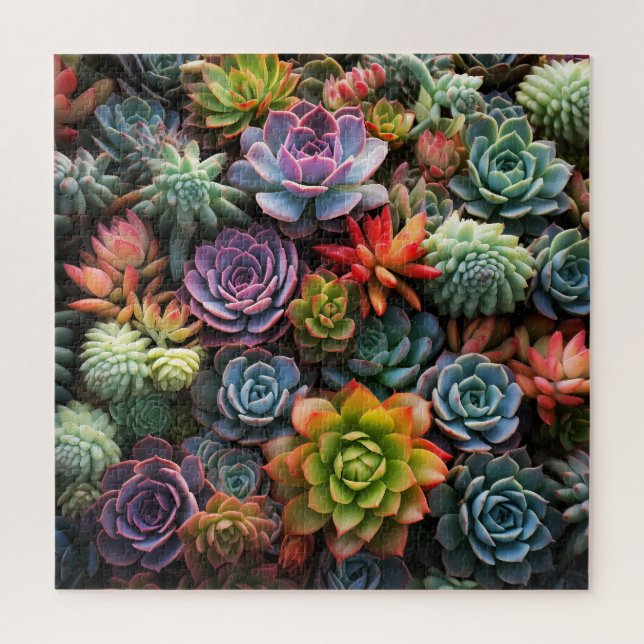 A Mass of Succulents Jigsaw Puzzle (Vertical)