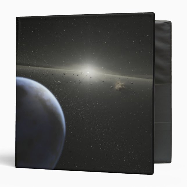 A massive asteroid belt in orbit around a star binder (Front/Inside)