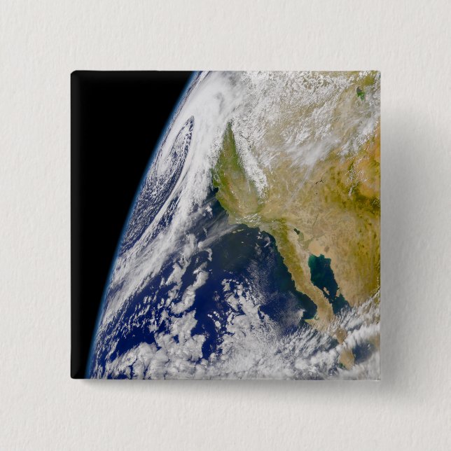 A massive low pressure system pinback button (Front)