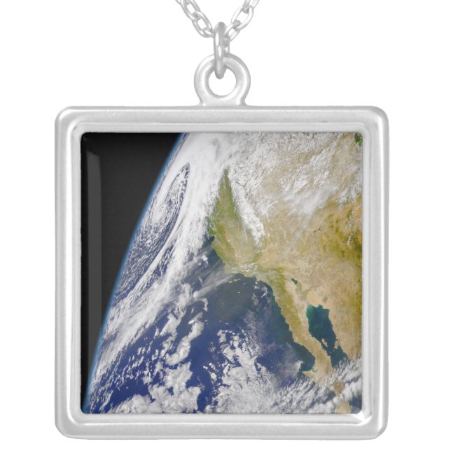 A massive low pressure system silver plated necklace (Front)