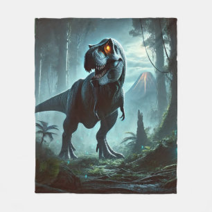 A massive Tyrannosaurus rex Fleece Blanket