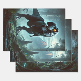 A massive Tyrannosaurus rex Wrapping Paper Sheets