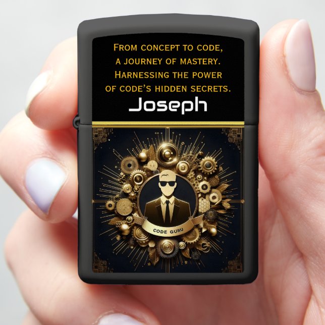 A Masterclass in Coding Artistry and Innovation Zippo Lighter (In Hand)