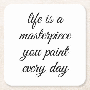 A Masterpiece Paper Coaster