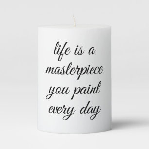 A Masterpiece Pillar Candle